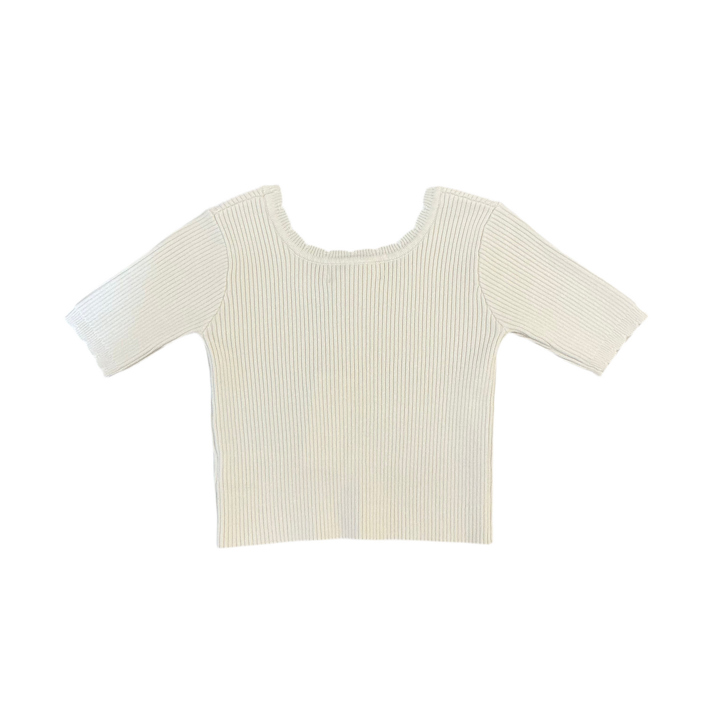 Ribbed Scallop Tee