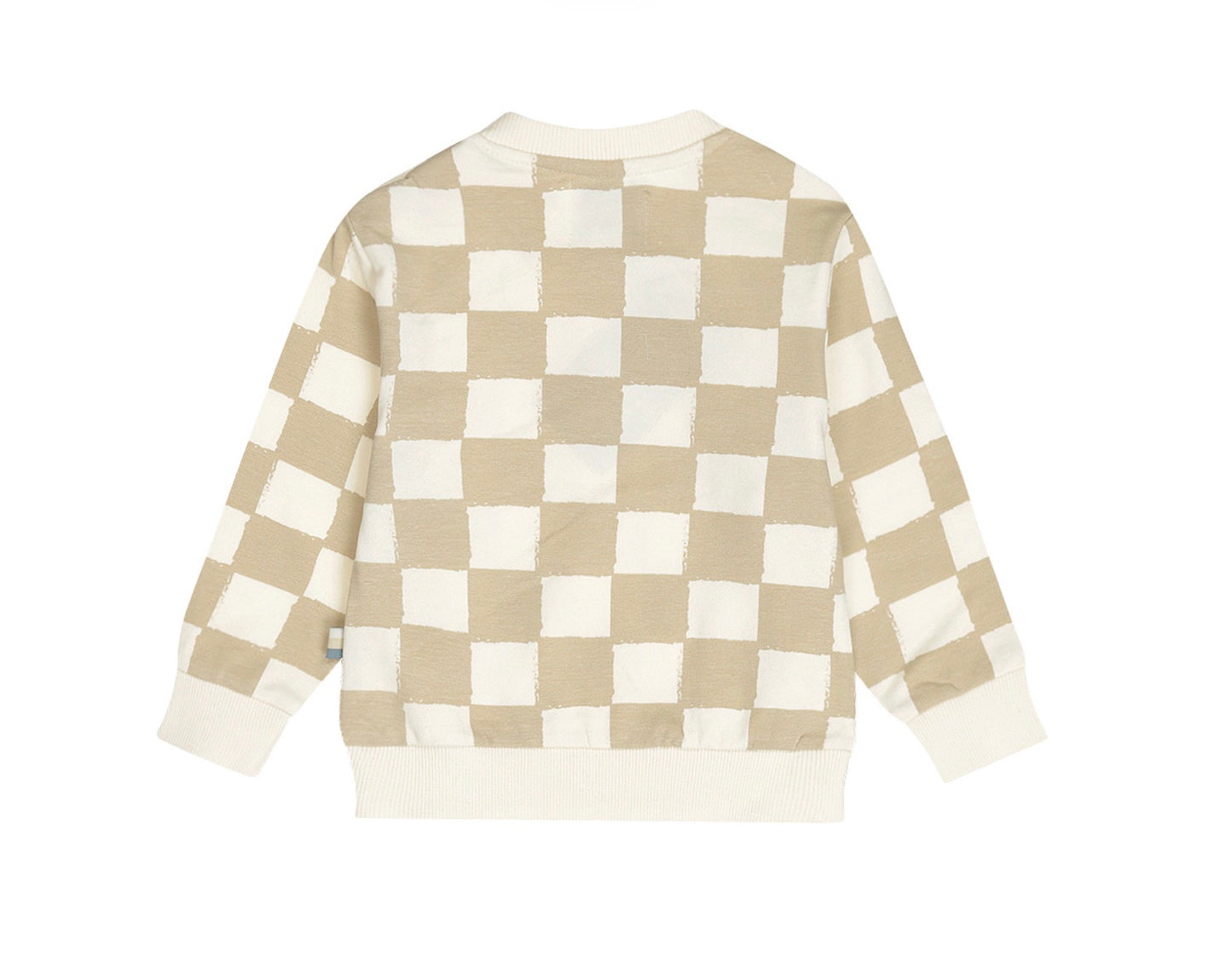 Boys Checkered Sandy Sweater
