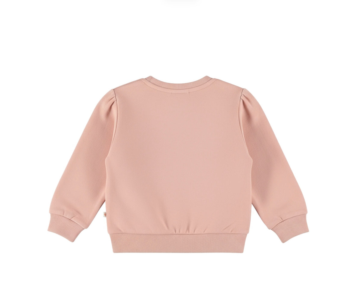 Girls Floral Blush Sweater