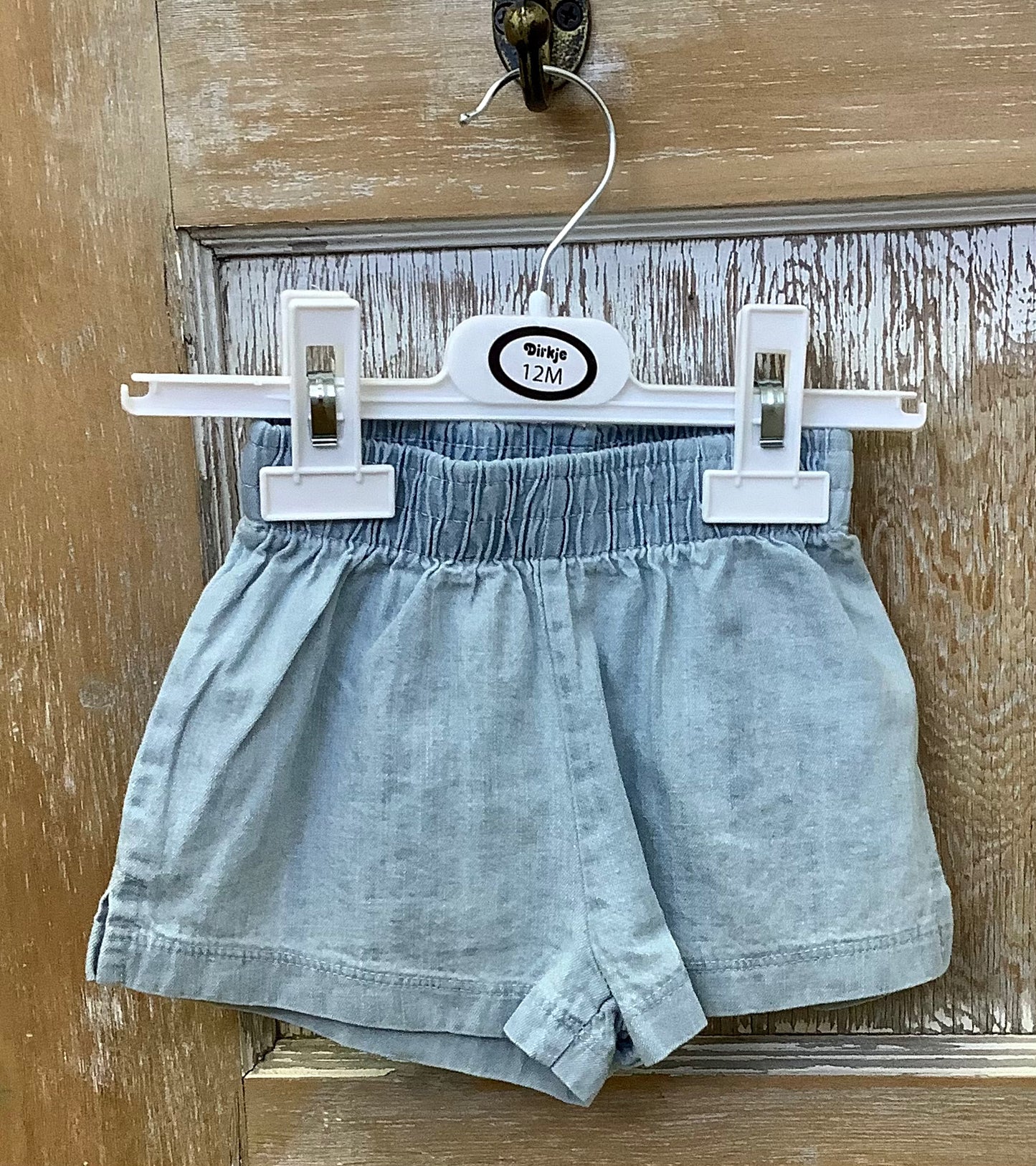 Light Wash Denim Style Shorts