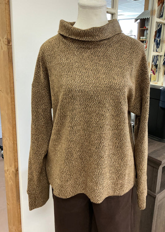 DullGold Funnel Neck Sweater