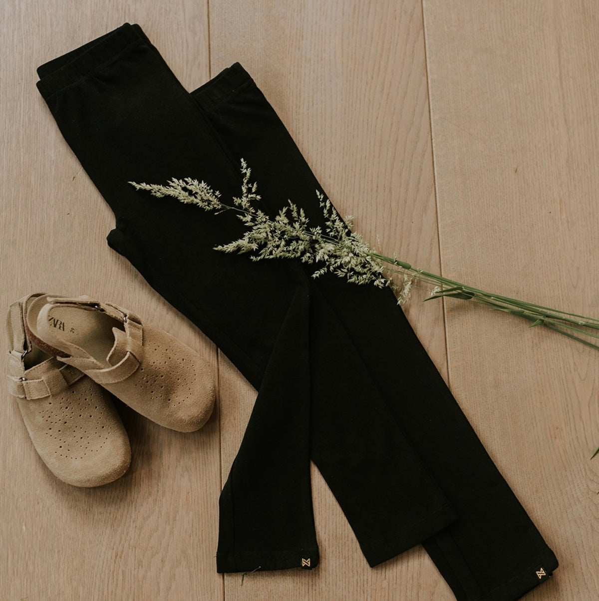 Girls 2-Pack Black Leggings
