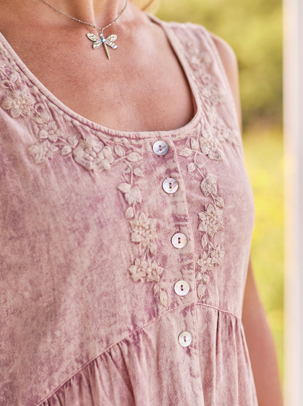 Lilac Pinafore Dress