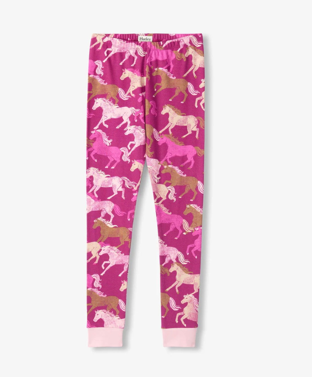 Galloping Horse Cotton Rib Pajama Set