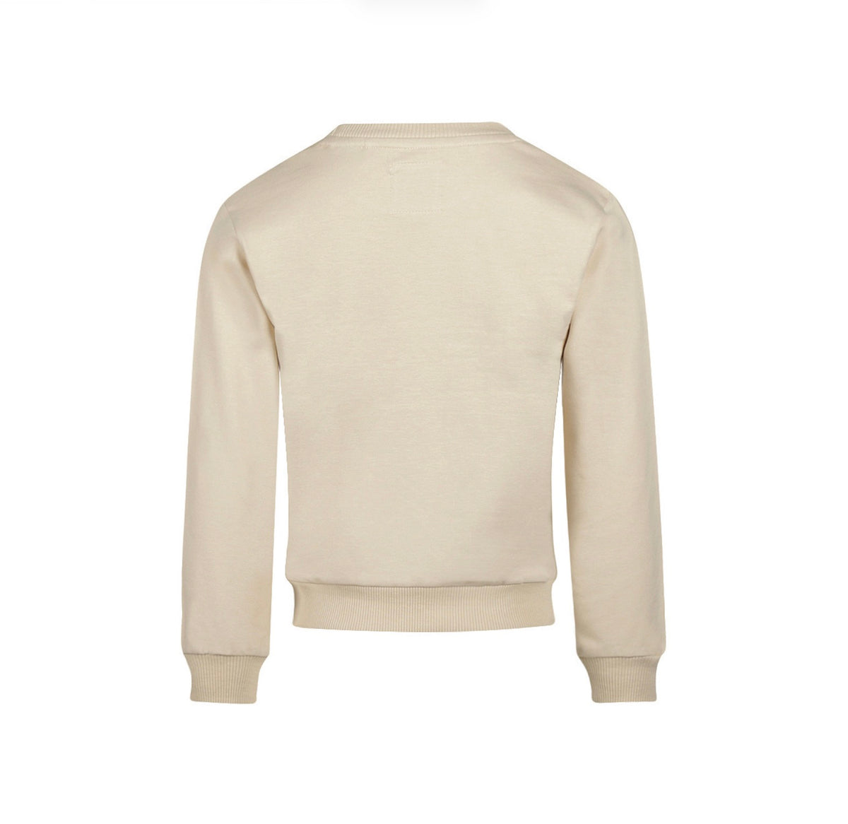Girls Beige Flower Vine Sweater
