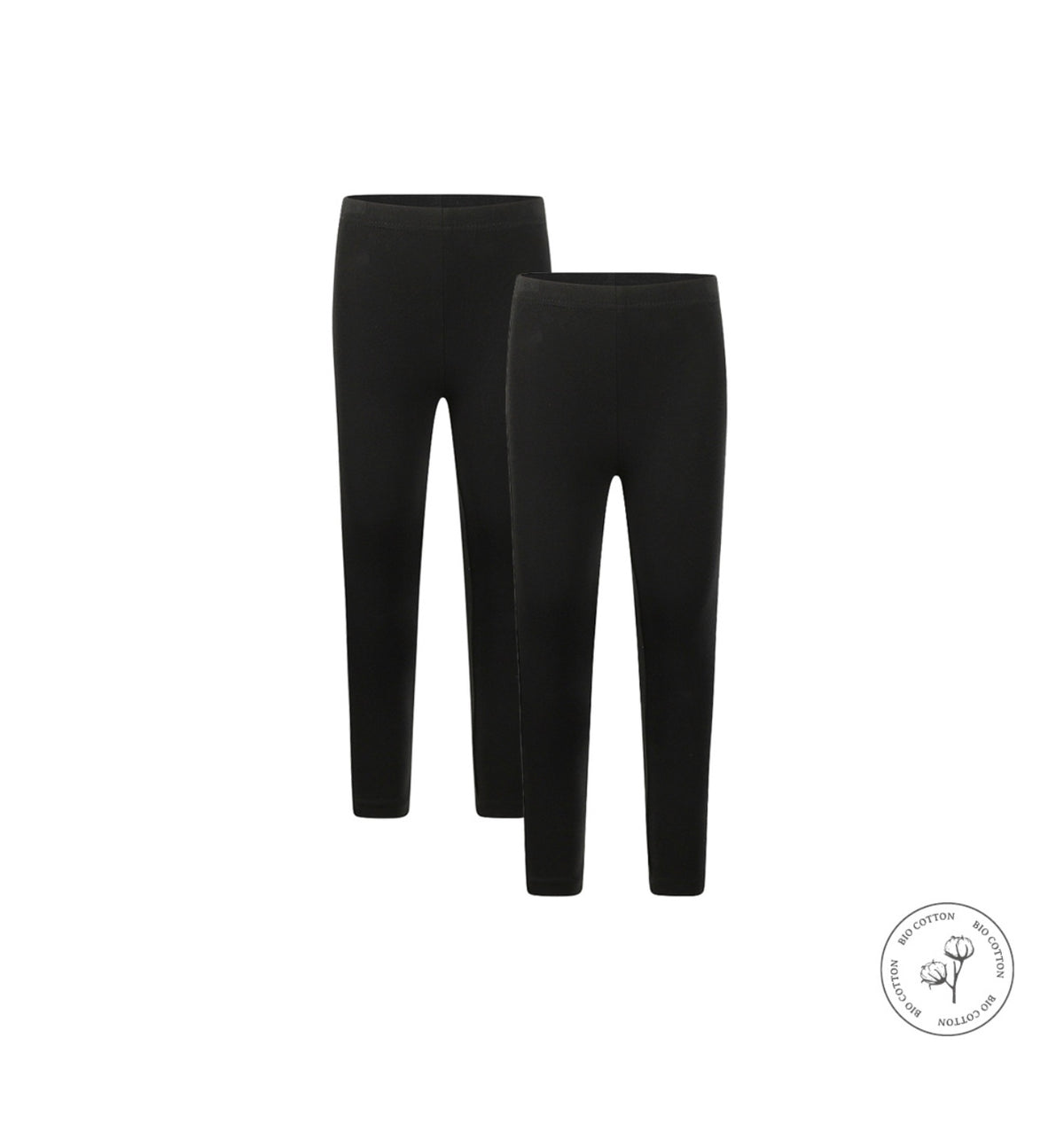 Girls 2-Pack Black Leggings