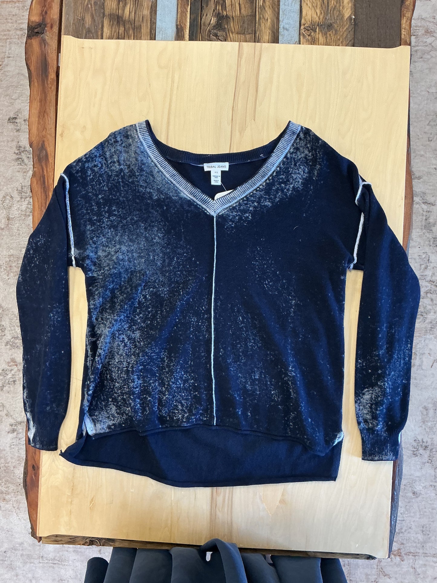 Vintage Navy-wash Pullover