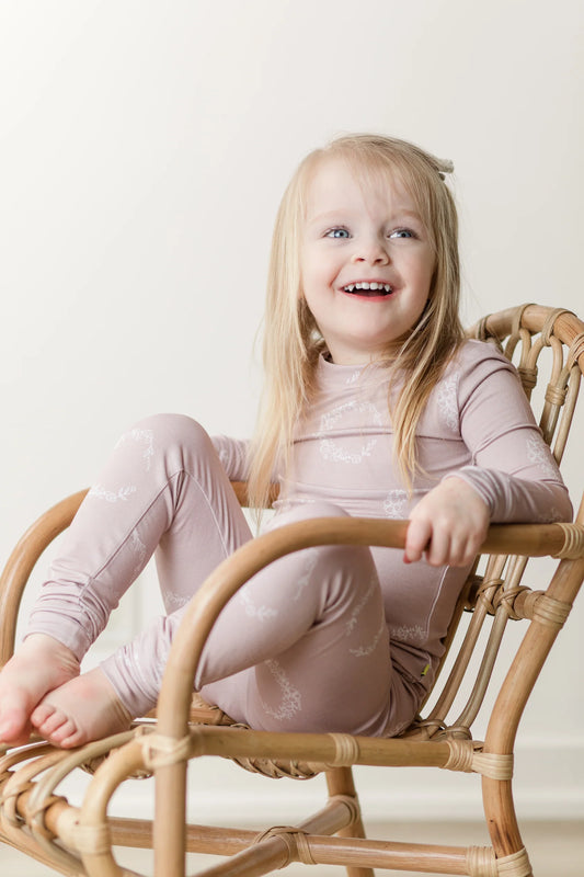 Moon fruit floral eclipse pajama set