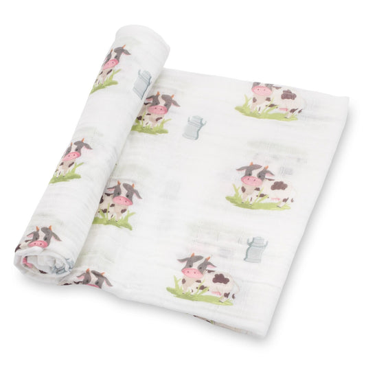 Moo Moo Here Farm Swaddle
