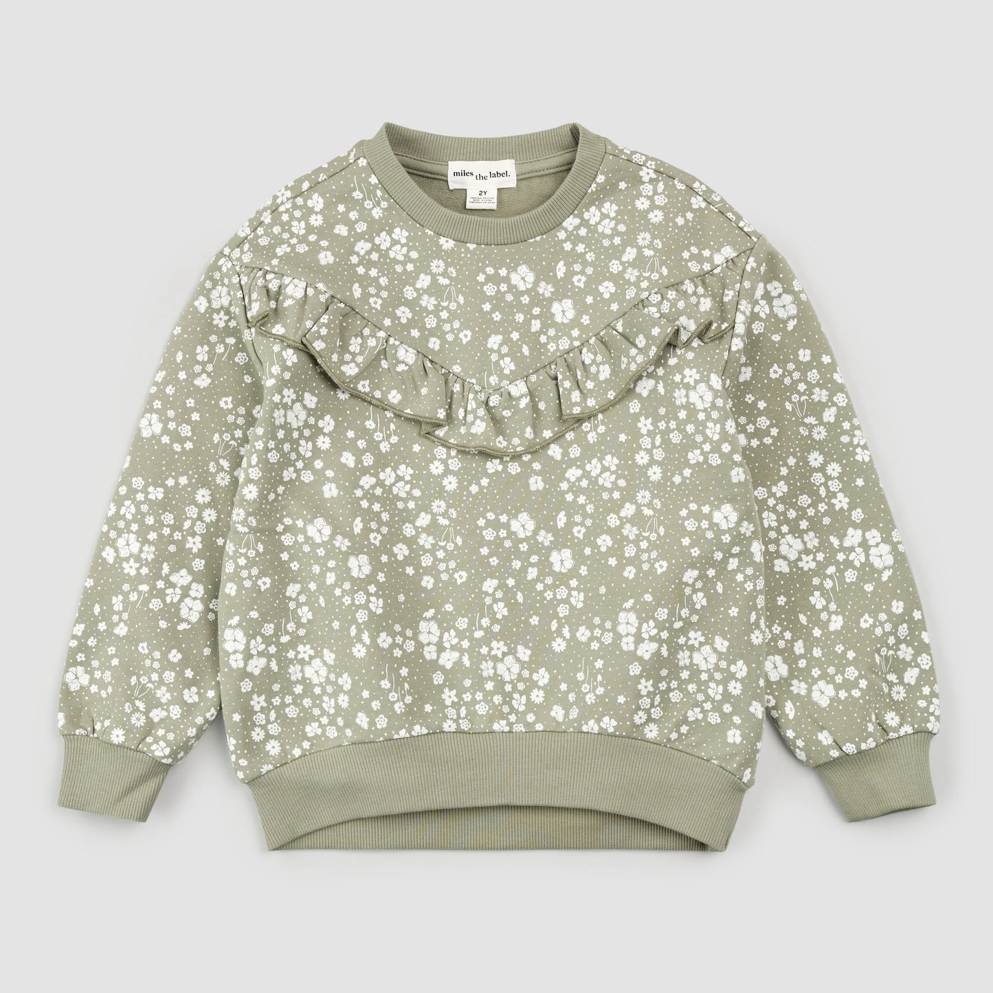 Sage Ditsy Floral Sweatshirt