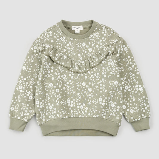 Sage Ditsy Floral Sweatshirt