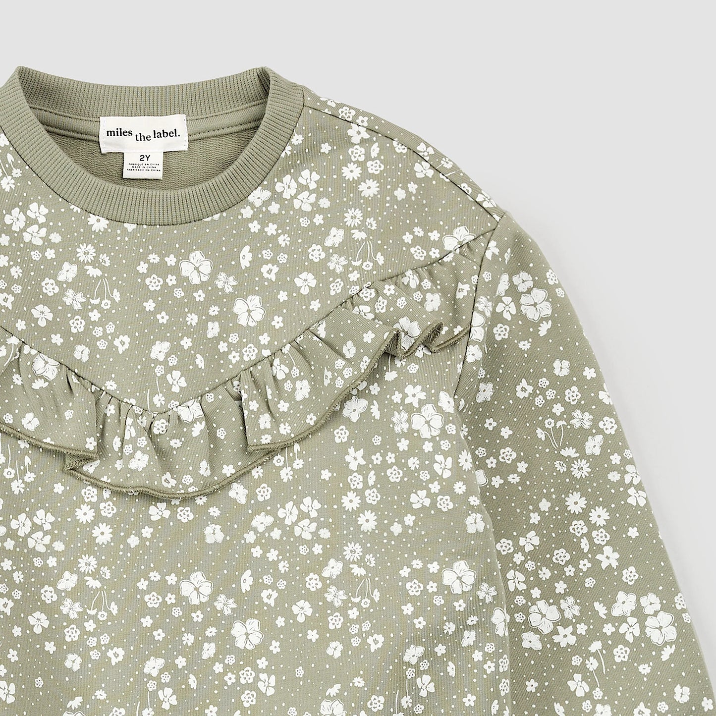 Sage Ditsy Floral Sweatshirt