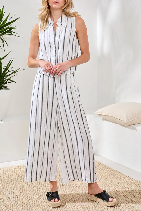Crop Pull on Flowy Pant