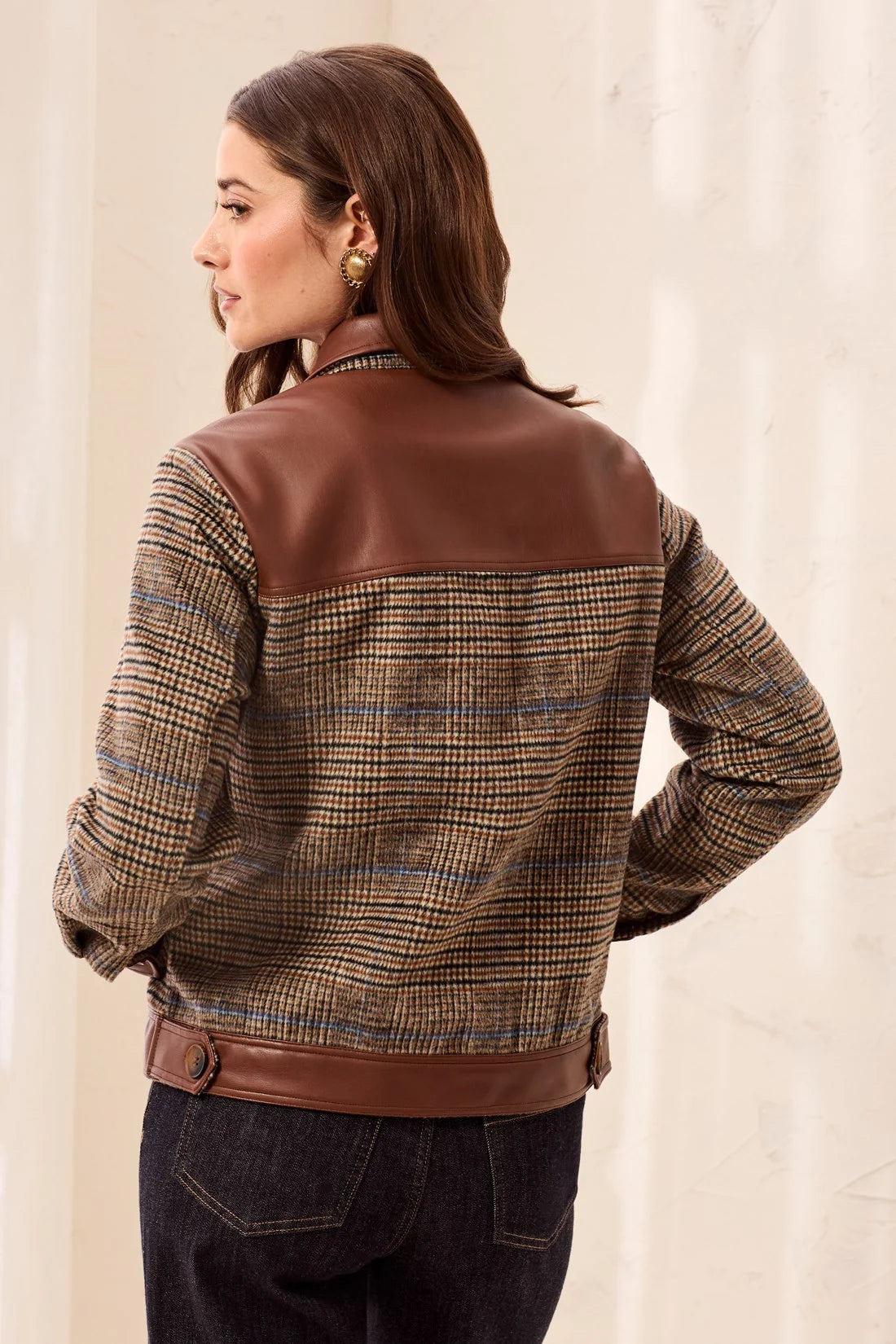 Mixed Media Plaid Shacket