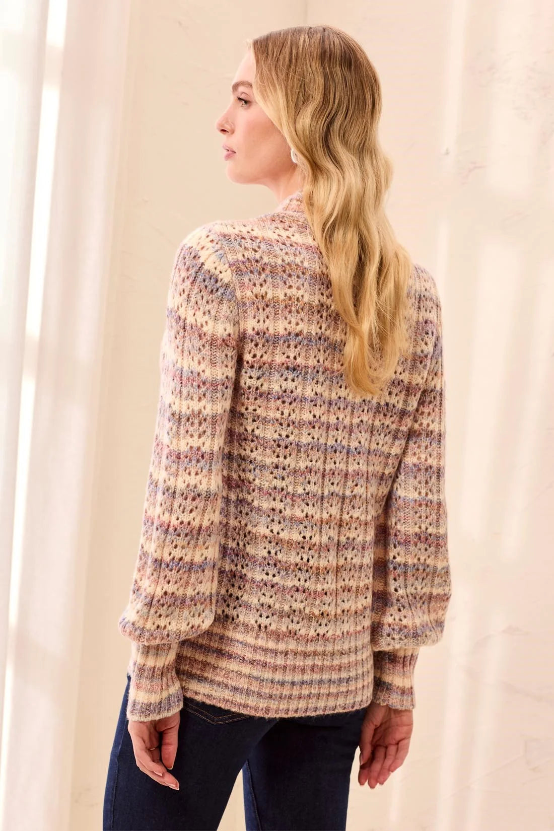 Pansy Knit Crewneck Sweater