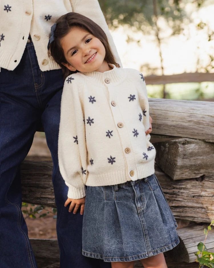 Tulip Midnight Daisy Cardigan