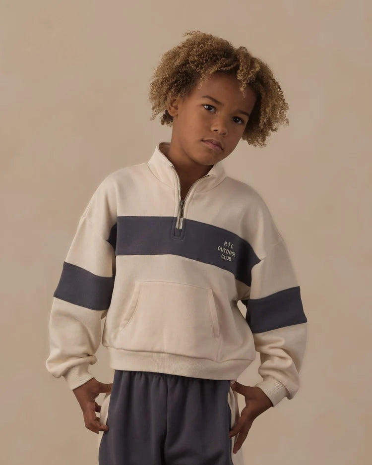 Panel Stripe Outdoor Club Half Zip