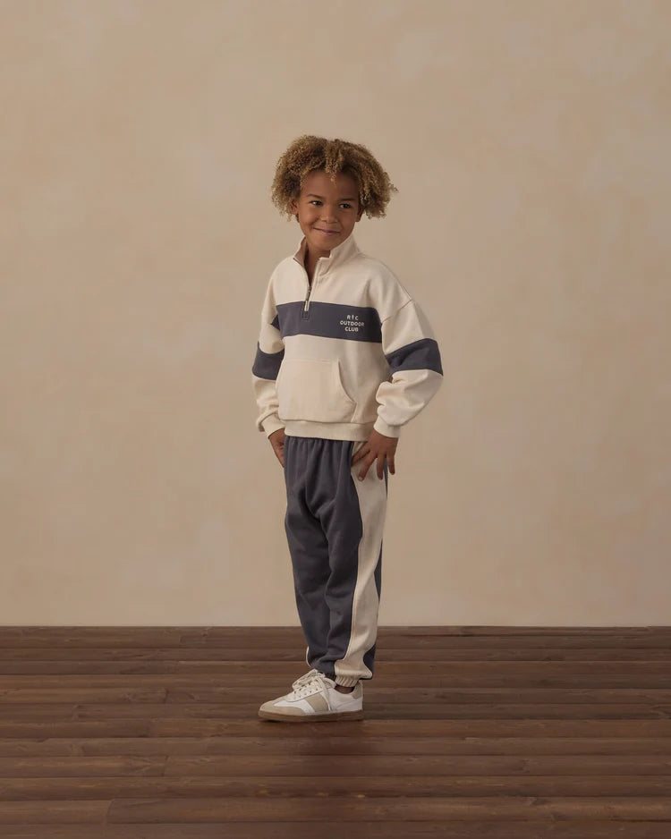 Panel Stripe Outdoor Club Half Zip
