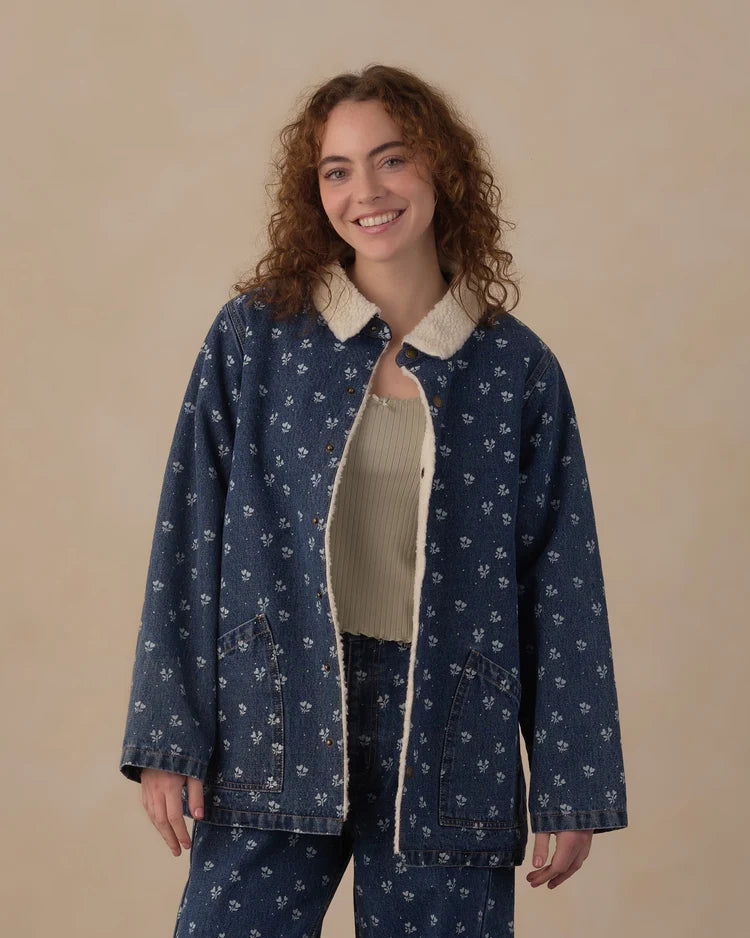 Women’s Heart Ditsy denim Chore Coat