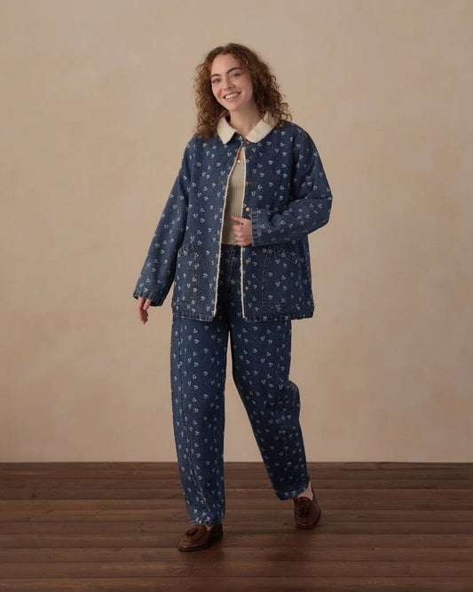 Women’s Heart Ditsy denim Chore Coat