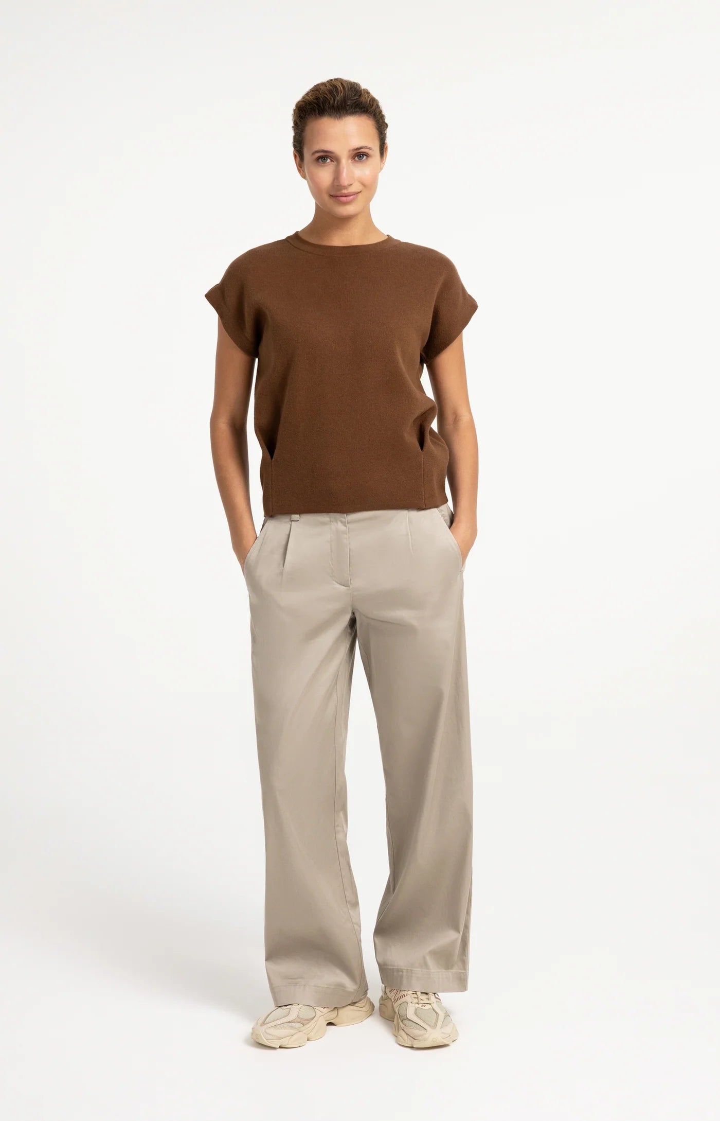 Jacquard Sleeveless Sweater