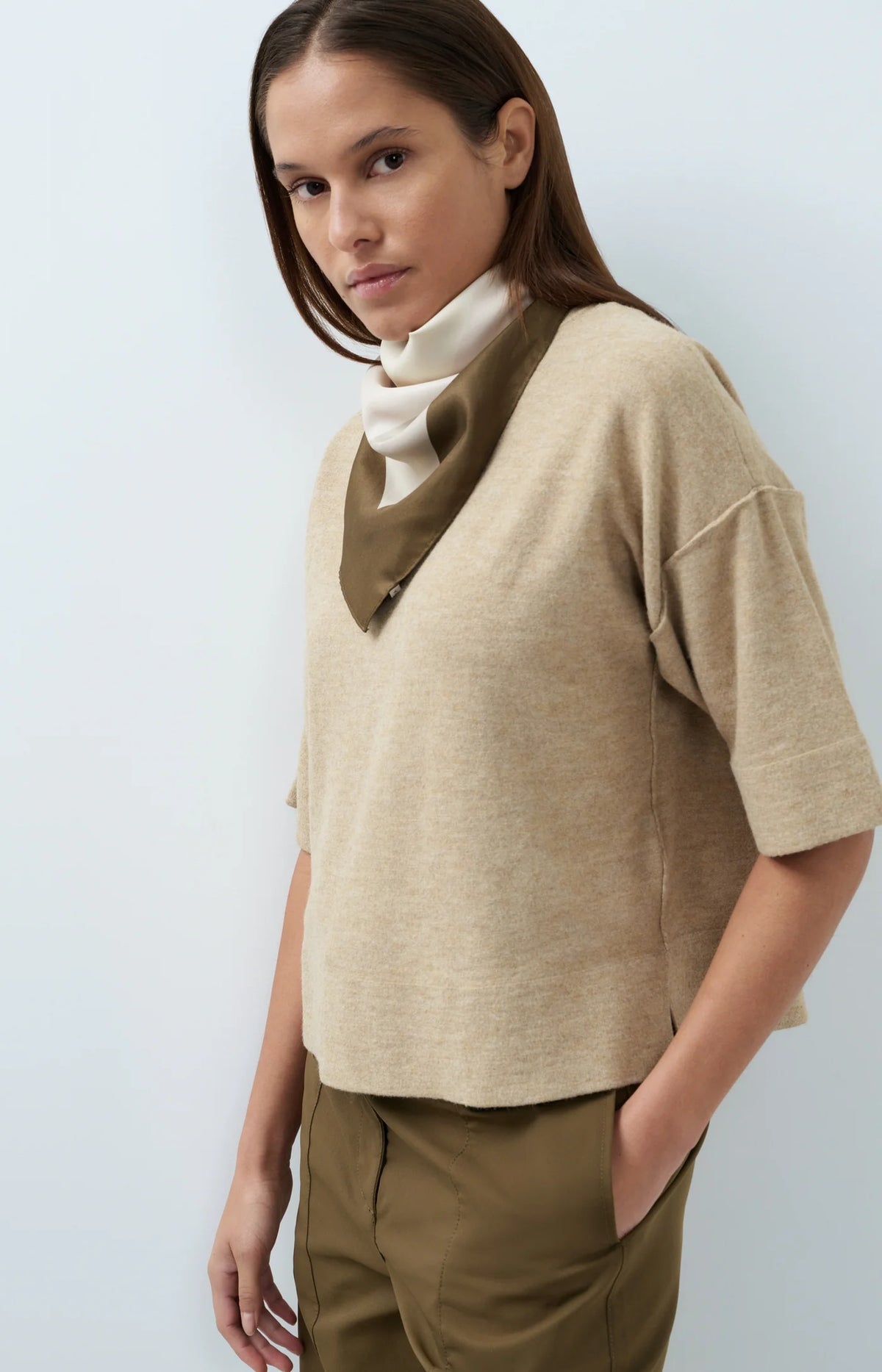Oversized Knitted T-Shirt
