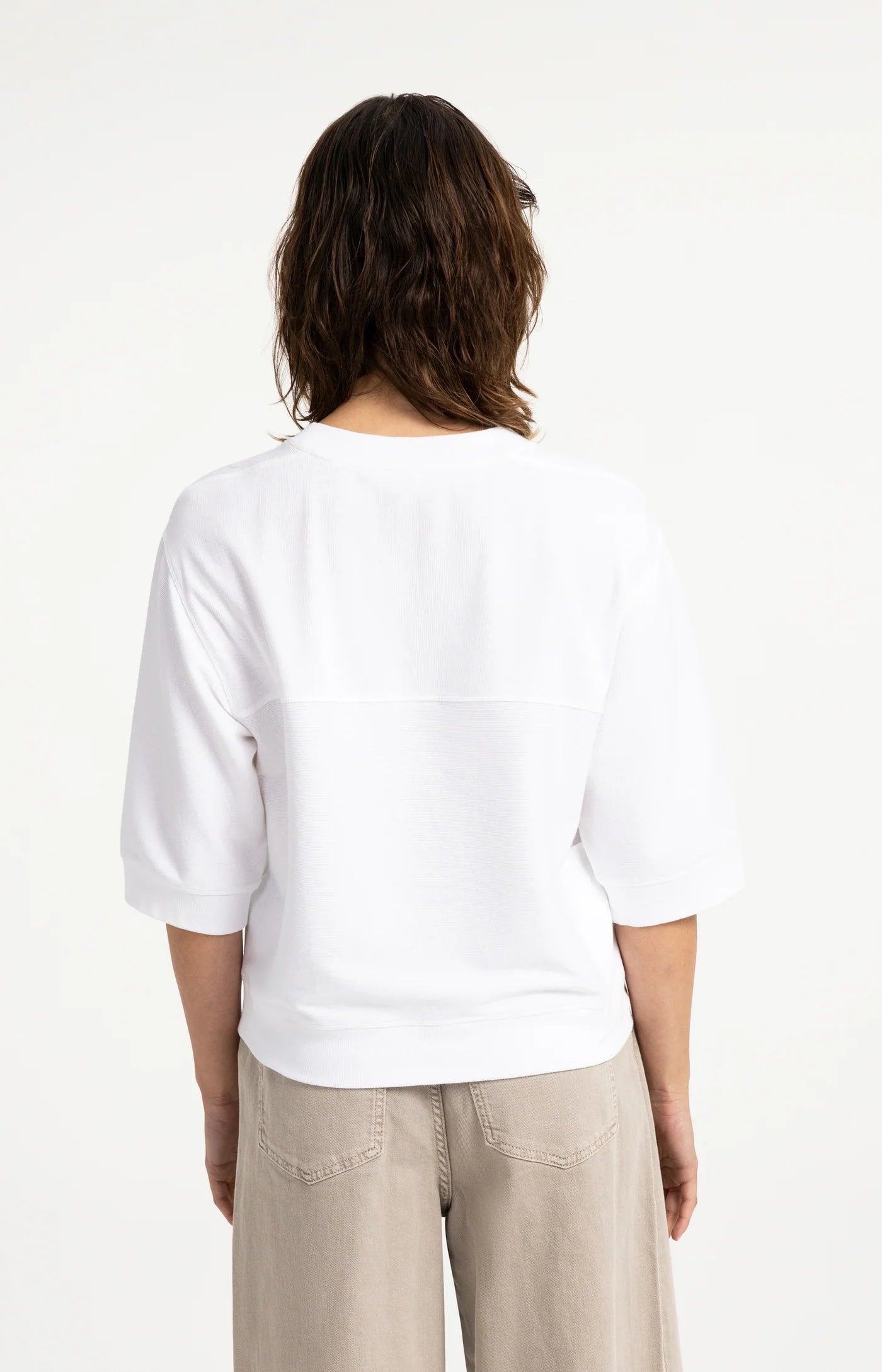 Short Sleeve Jersey Ribbed Top