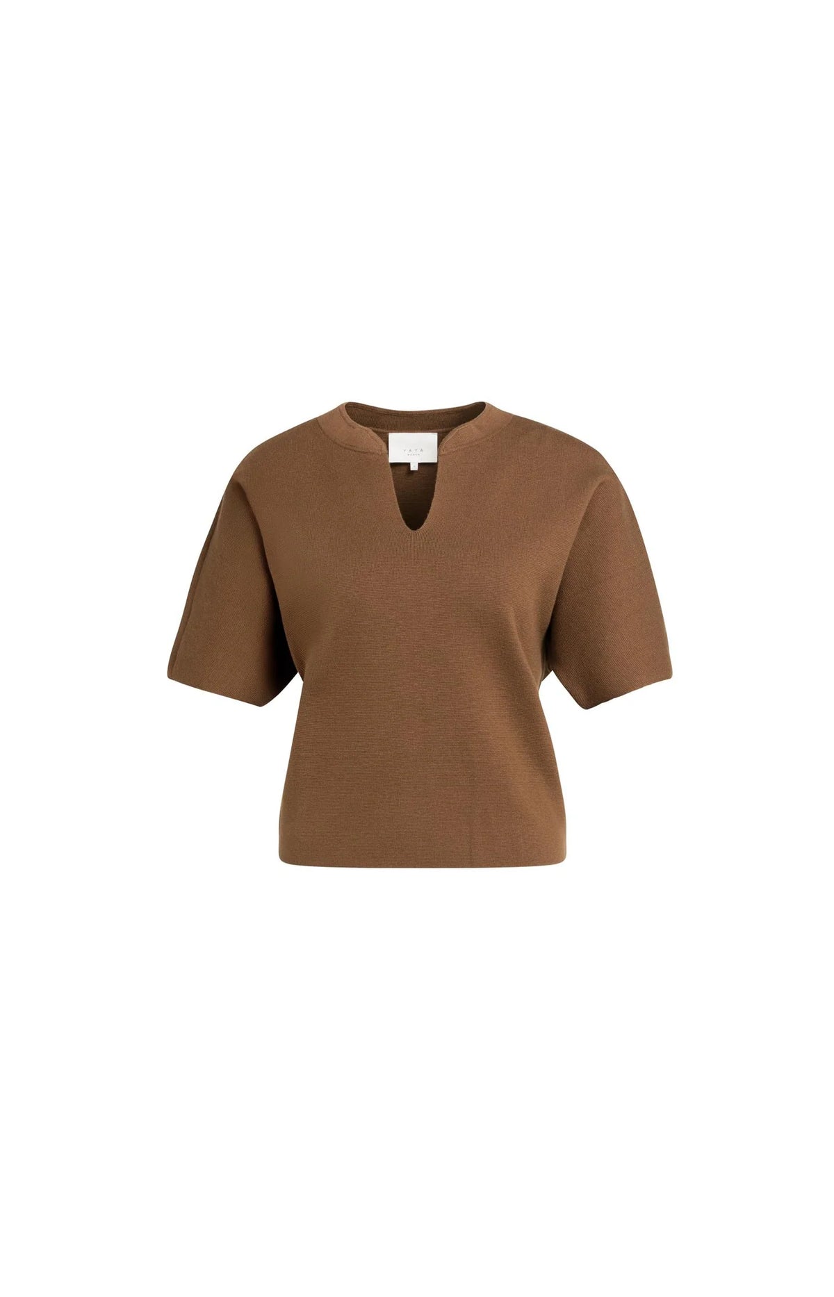 Knitted Top With Bomber Collar