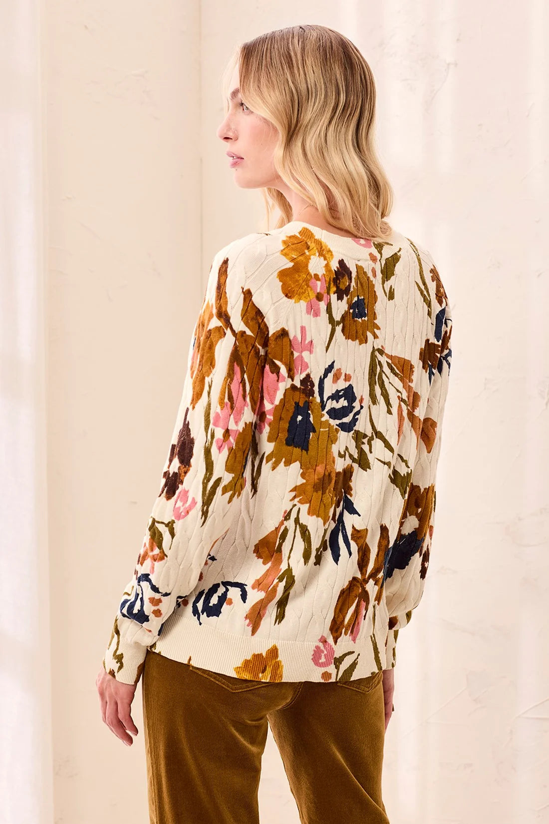 Floral Autumn Crewneck Sweater