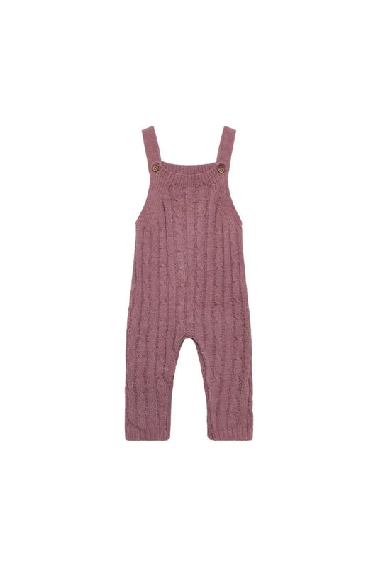 Girls Mauve Dungaree One-Piece