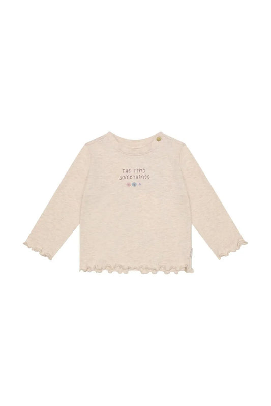 Girls Sand Melange Longsleeve "The Tiny Somethings"
