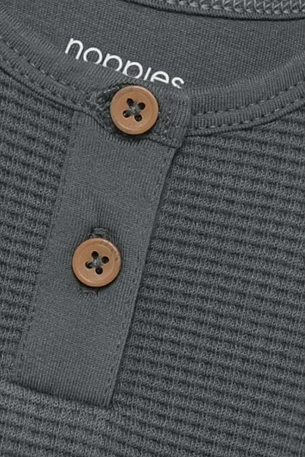 Boys Hunter Green Waffle Knit Longsleeve