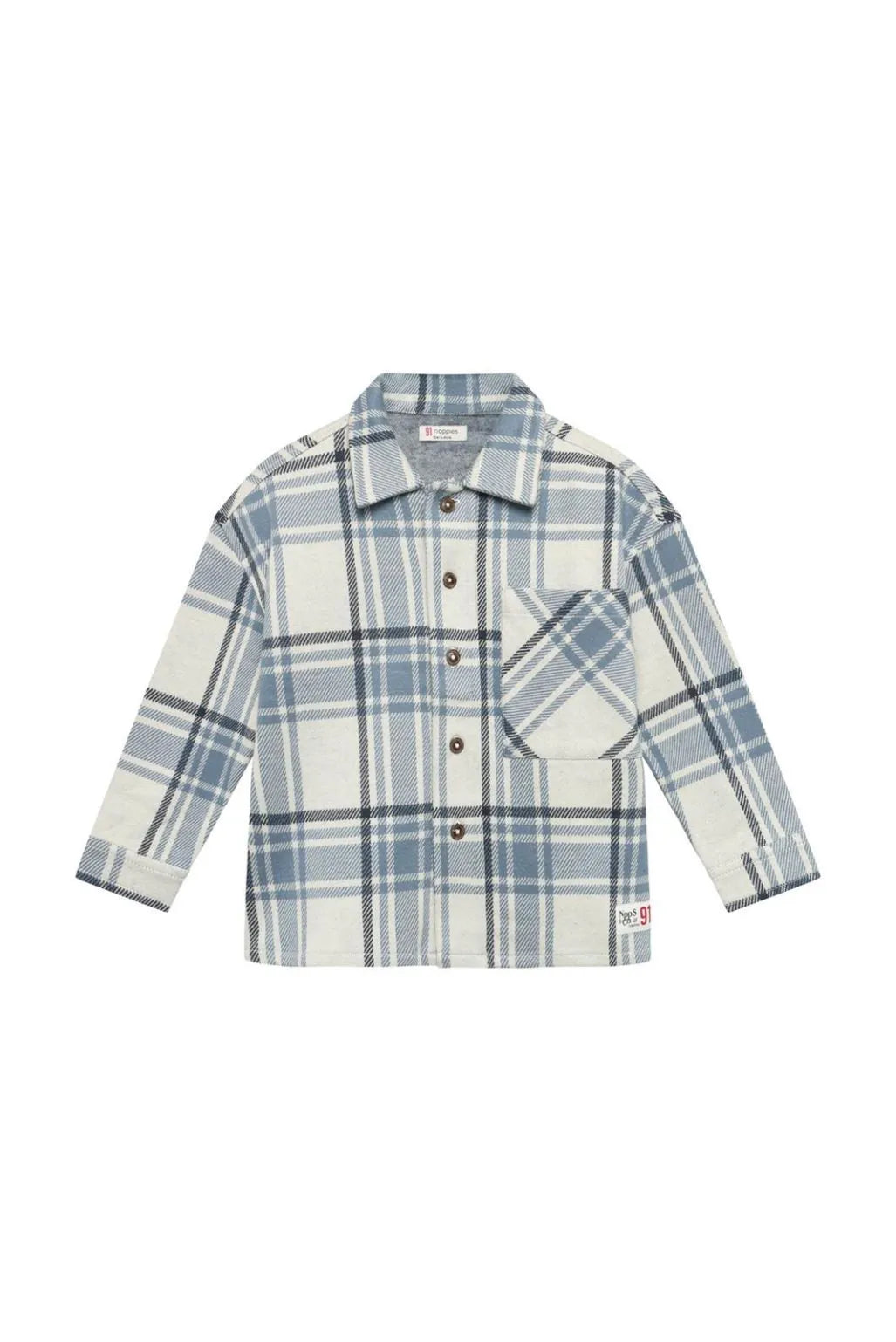 Boys Relaxed Plaid Button Front Shirt