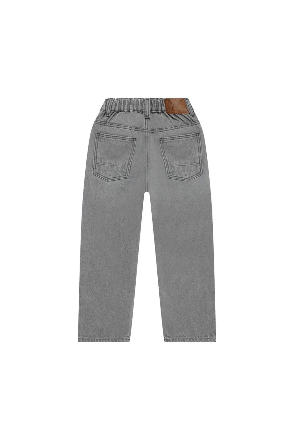 Boys Grey Long Relaxed Fit Jeans