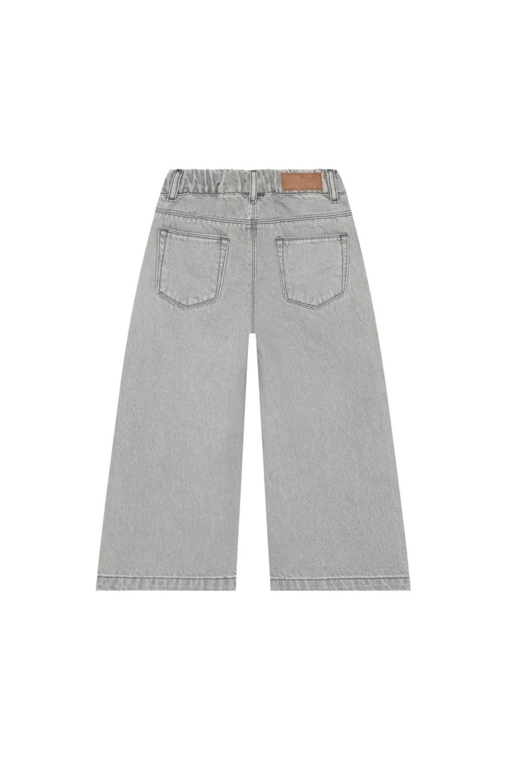 Girls Grey Star Relaxed Jeans