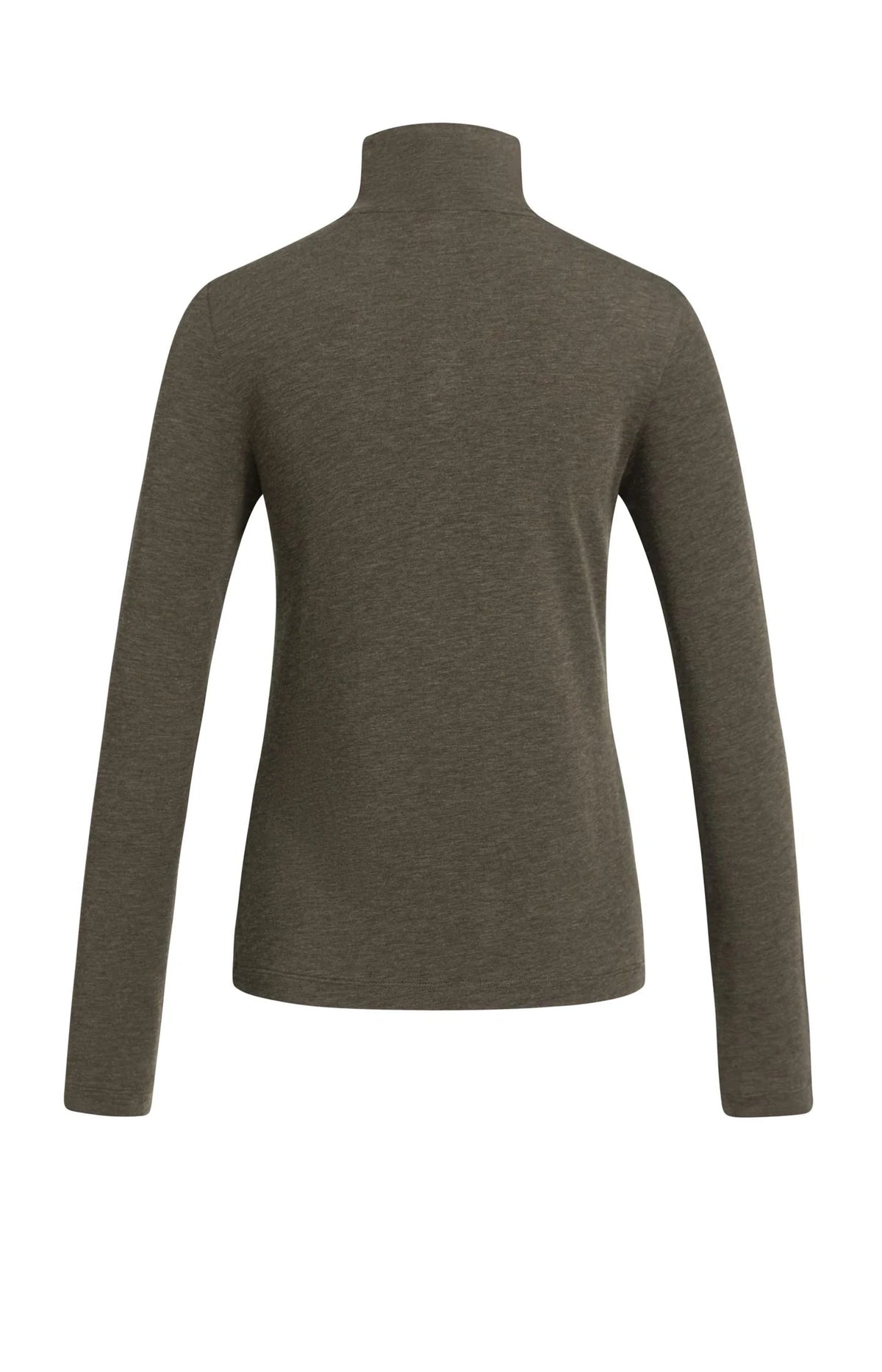 Fitted Button Jersey Longsleeve Top
