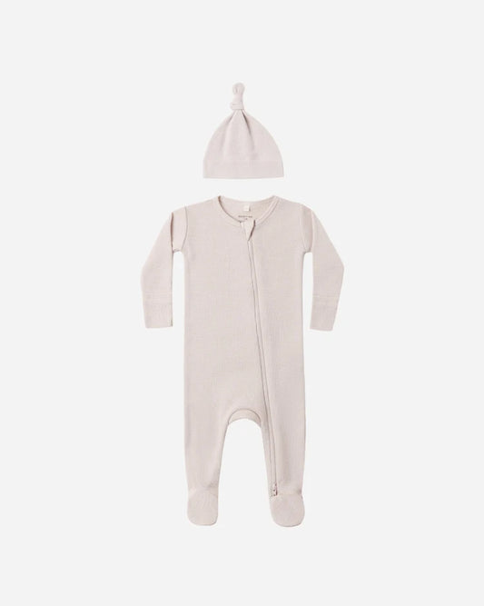 Girls Lilac Waffle Knit Sleep Set