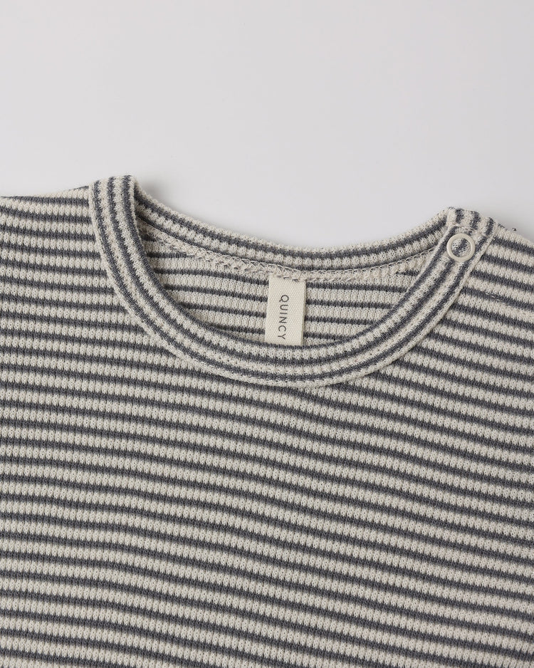 Boys Striped Waffle Knit Top + Pants Set