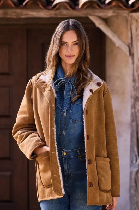Ladies Walnut Reversible Coat
