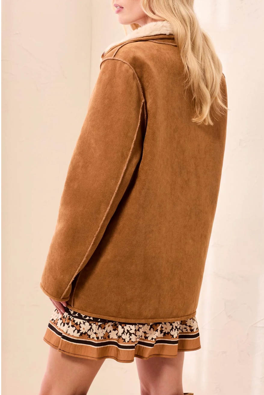 Ladies Walnut Reversible Coat