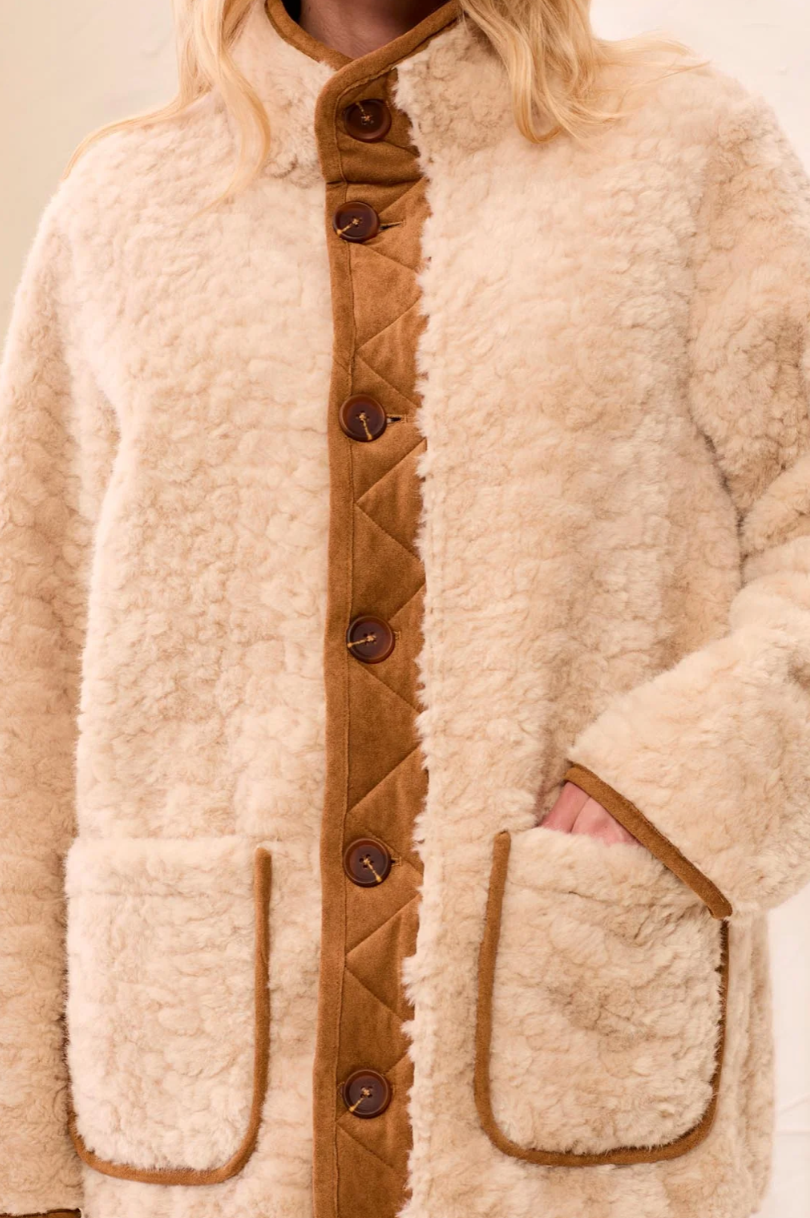 Ladies Walnut Reversible Coat