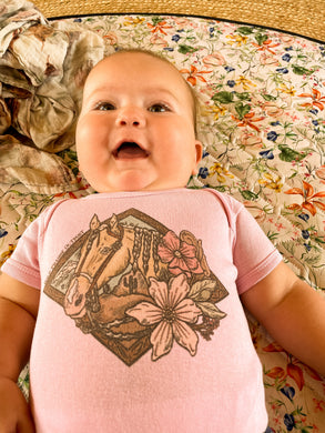 Pali Horse Sunset Baby Onesie