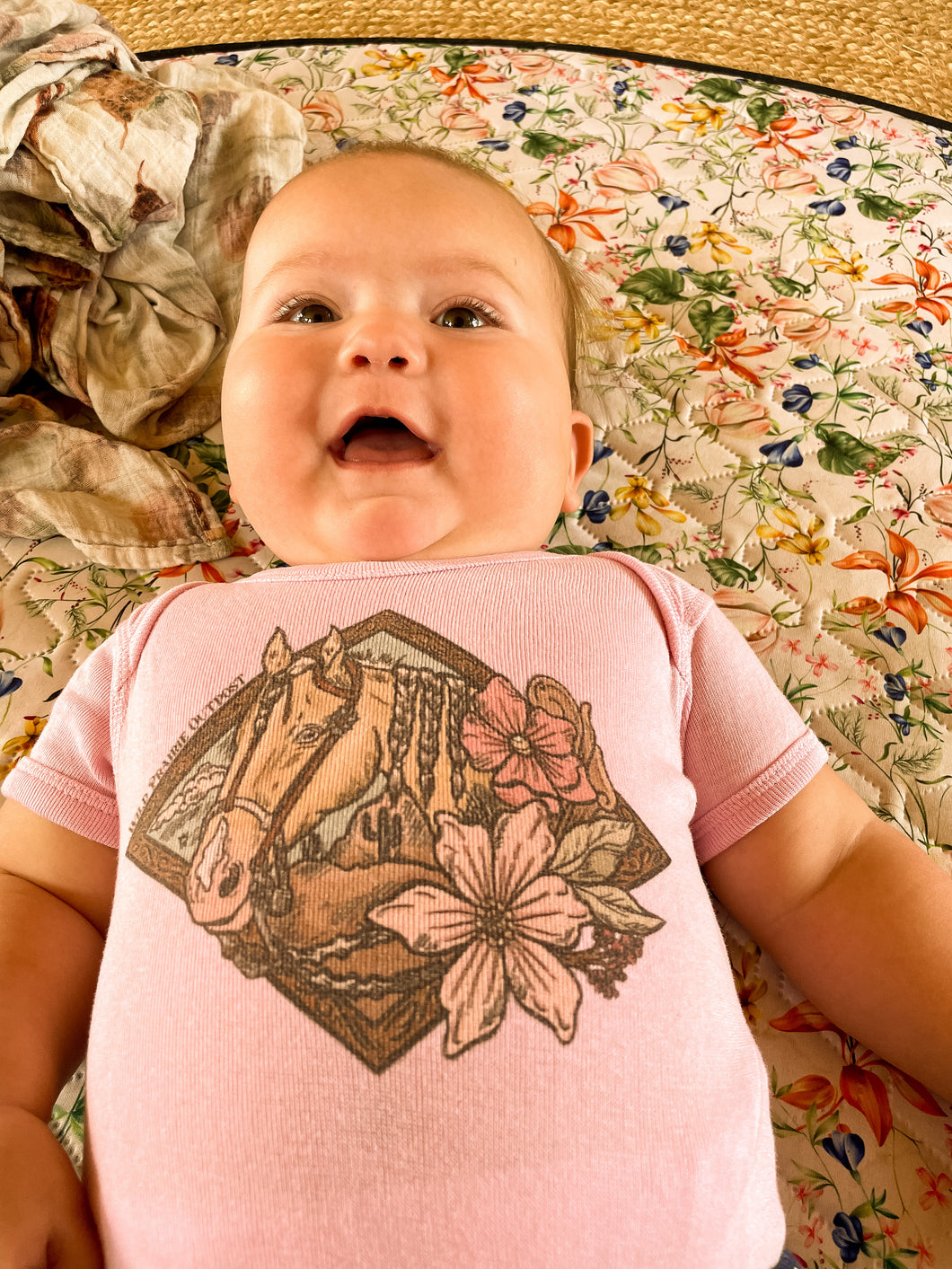 Pali Horse Sunset Baby Onesie