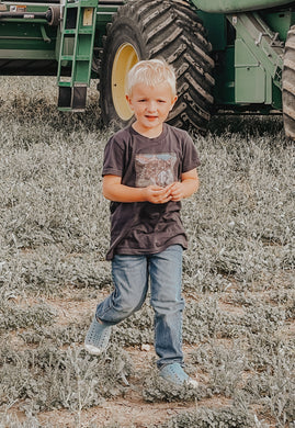 Little Cowboys Tee Dark Grey