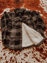 Load image into Gallery viewer, Plaid Sherpa lined jacket