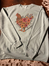 Load image into Gallery viewer, Western Floral Chickens Crewneck