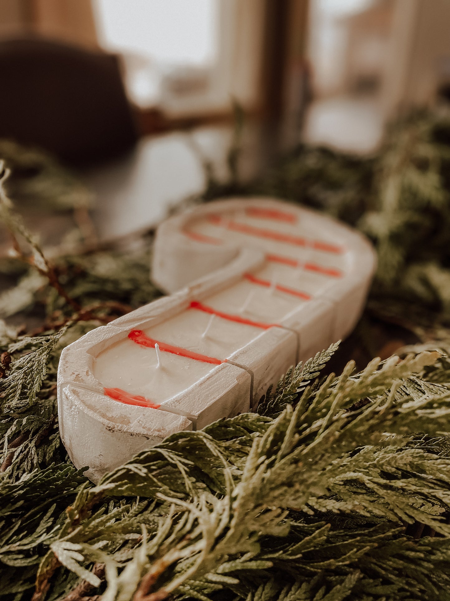 Candy Cane Candles