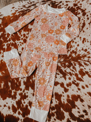 Western Floral Pjs (girl pajamas)