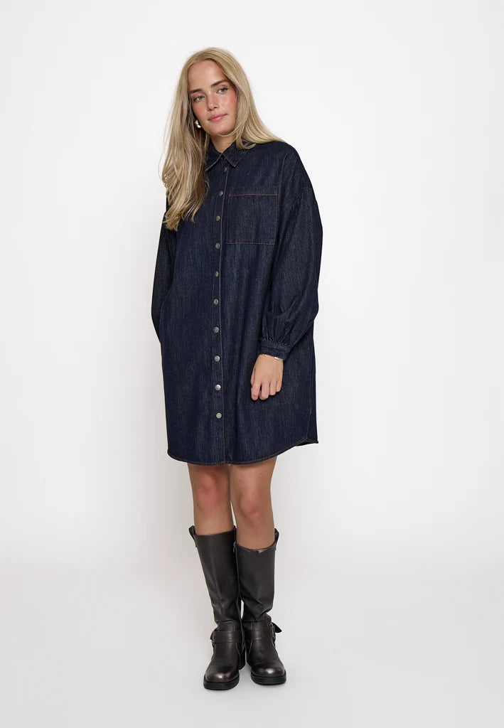 Dark Denim Short Dress