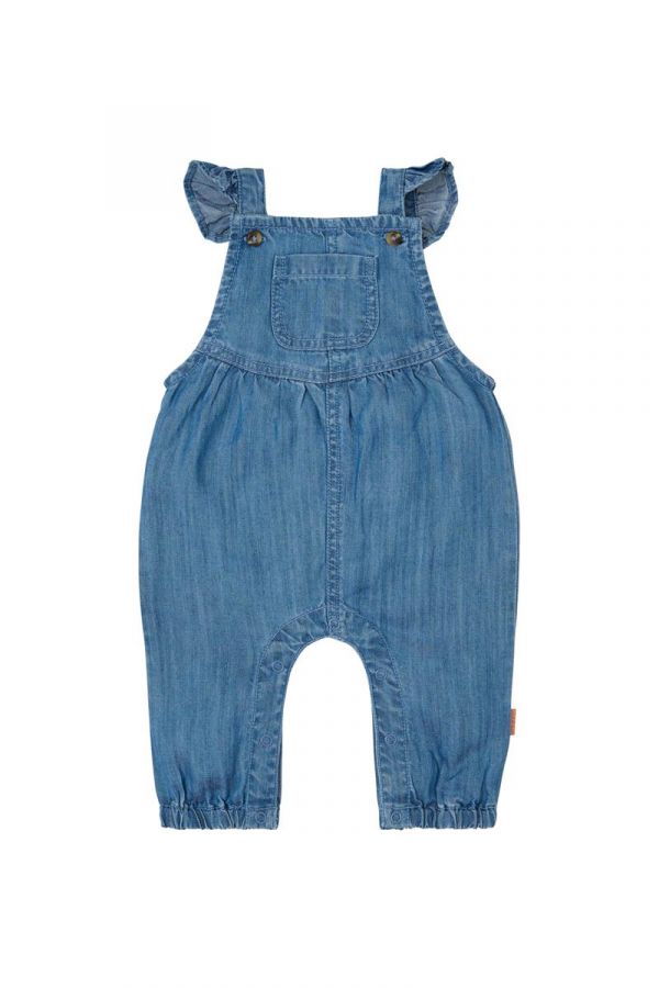 Girls Dungaree medium blue denim wash